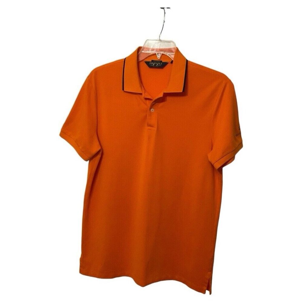 Polo Golf Ralph Lauren Orange “Pelican Hill” Polo Men Pro Fit Size Large collard
